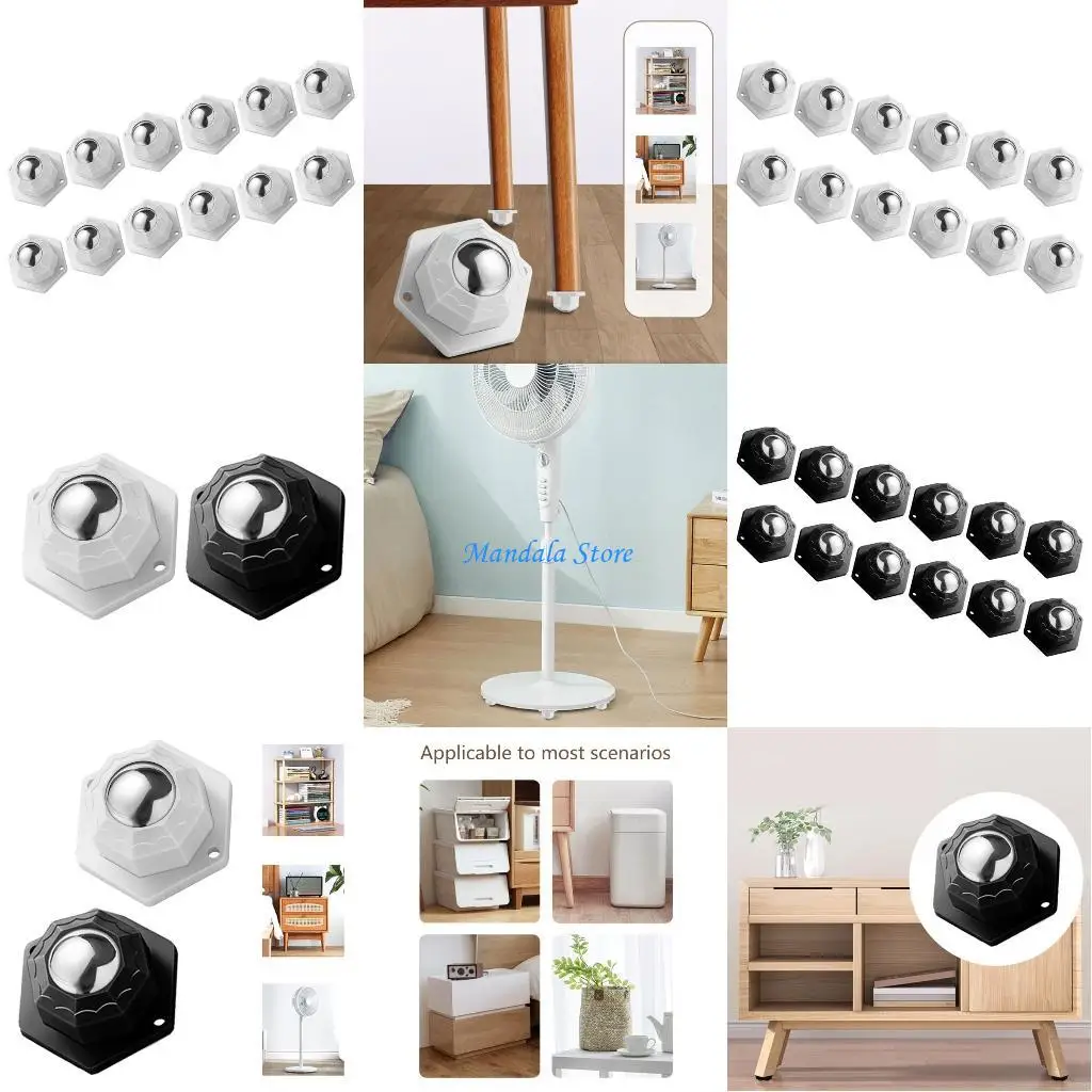 

U2JC Easy to Use On Furniture Rollers with 360 Degree Rotations for Hosuehold