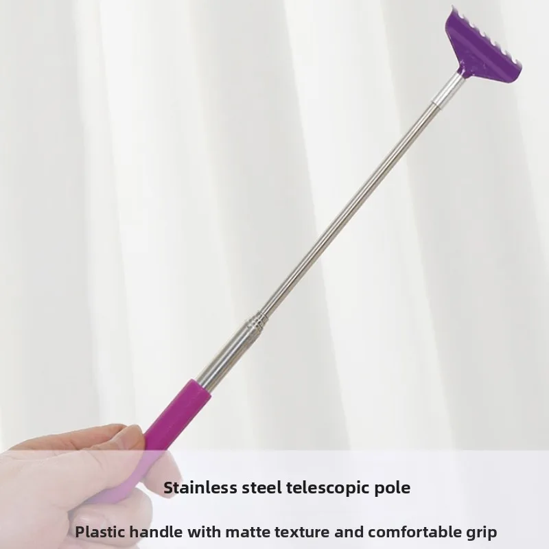 

Грабли из нержавеющей стали с семью зубьями, растягивающиеся и зуд, маринованная радость старика