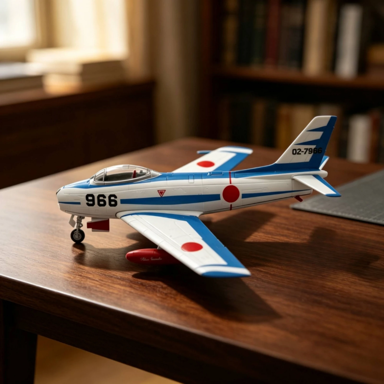 F-86F Model with Display Base Detailed Fighter Jet Model Die-Cast Aircraft No Assembly Gift for Aviation Enthusiasts, Desk Decor