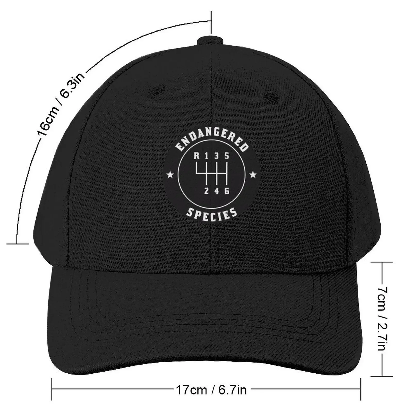 Endangered Species Manual Gearbox Stick Shift 6 Speed VintageCap Baseball Cap birthday Snap Back Hat funny hat Male Women's