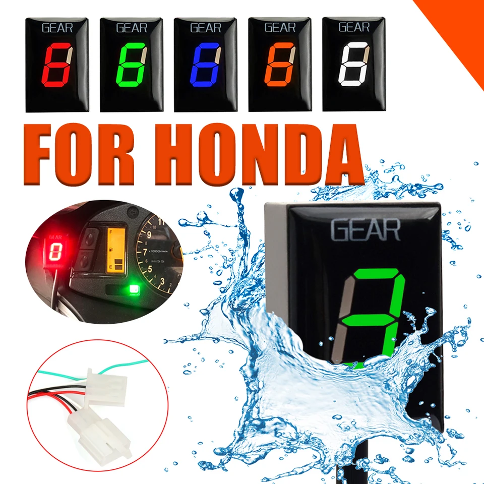 Indicatore Di Marcia Digitale Per Moto – Display LCD Per CBR, CB, VFR, VTX E Modelli Honda, 5 Colori