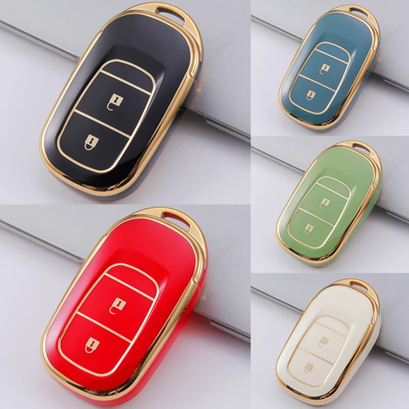 For Honda Civic Accord HR-V HRV CR-V CRV 3 Button / 2 Button TPU Car Key Case Cover for ZR-V (RZ) 2022 2023 Auto Accessories