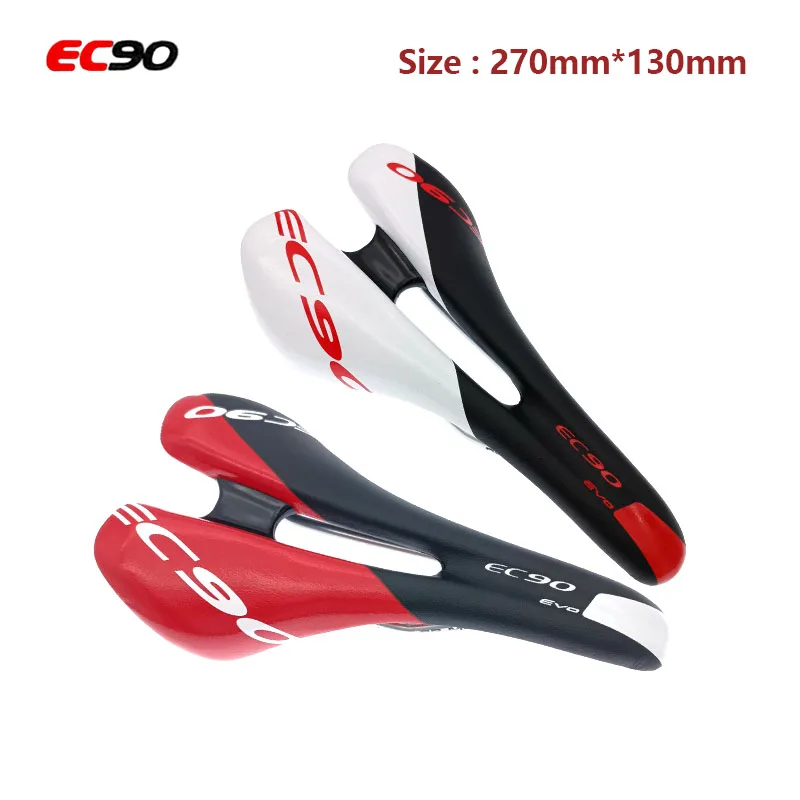 EC90 Bicycle Saddle Men Gel Comfort Bikes Cushion Ultra Light Steel Rail Hollow Design MTB Road Bikes Seat Racing Cycling Parts