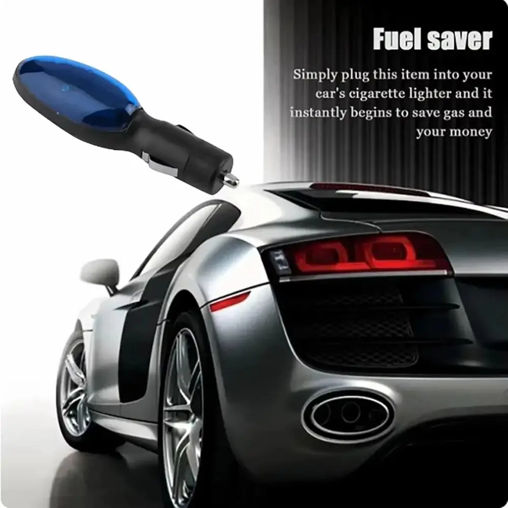 12 V Plug And Play Plug-and-Play Fuel Saver Universal Fit Blue Gas Saver Device Portable Energy Economy Device For Trucks