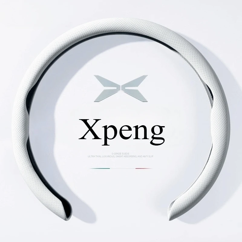 

Steering Covers For Xpeng P7 P5/g3i/g9/g3 Summer Suede Steering Wheel Cover All-season Ultra-thin Genuine Leather Car Handle