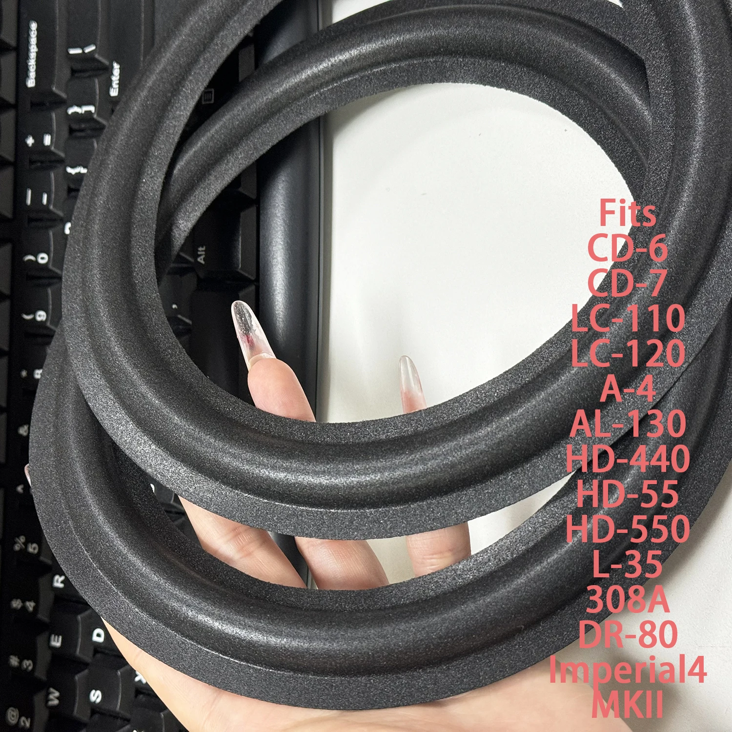 2X Foam Edge Fits Allison CD-6 CD-7 LC-110 LC-120 A-4 AL-130 Marantz HD-440 HD-55 HD-550 L-35 308A DR-80 Imperial4 MKII