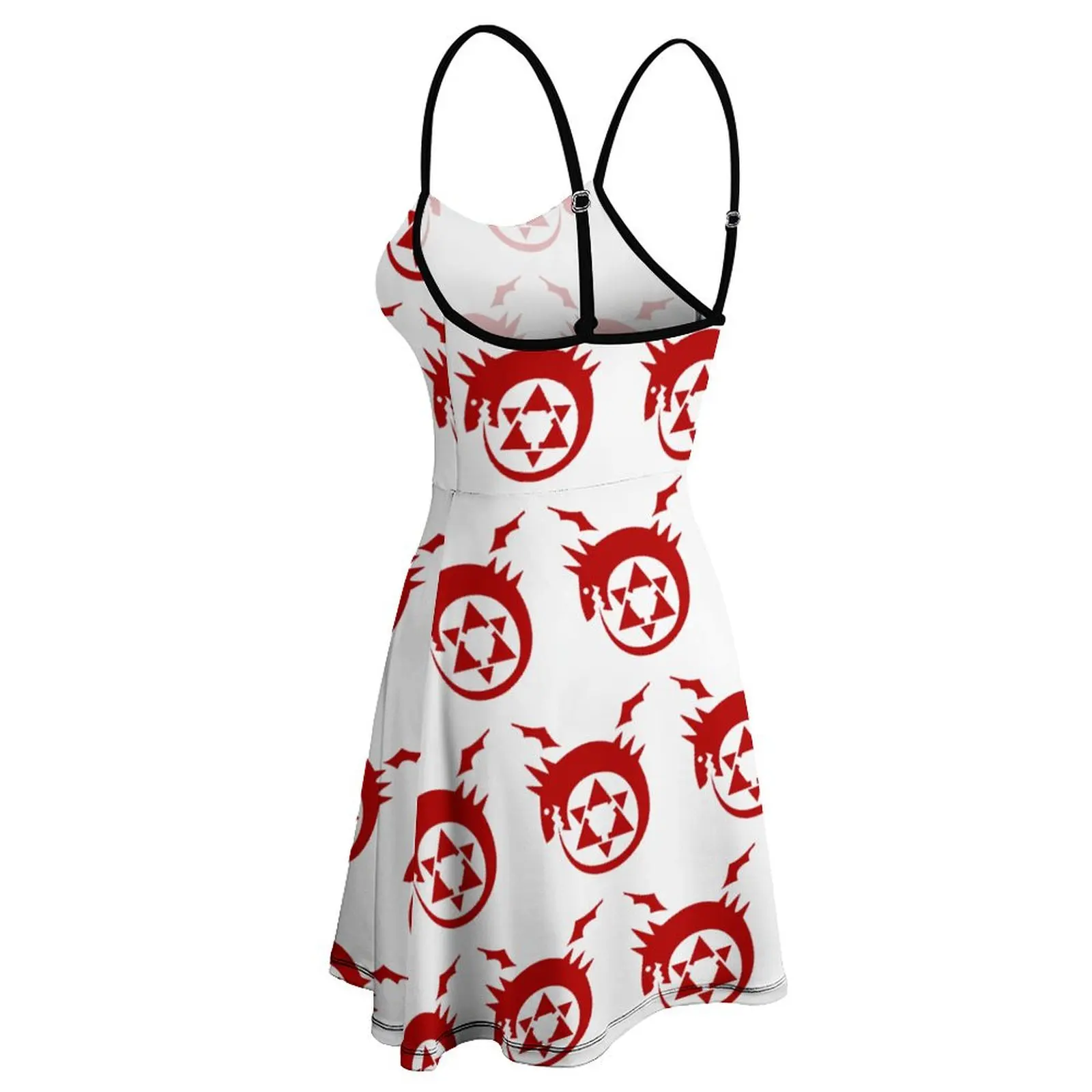 Exótico Homúnculo Fullmetal Alchemist Sling Dress para Mulheres, Ouroboros Homúnculo Símbolo, Clássico, Festas Vintage Engraçadas, Cl