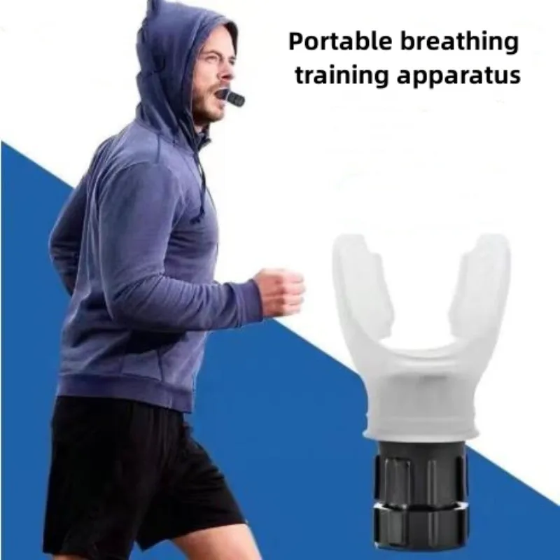 Lung capacity trainer, portable mouthpiece type COPD function improving breathing trainer, sports trainer