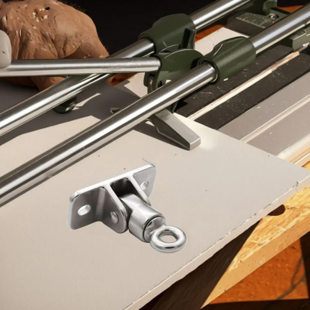 

304 Stainless Steel Swing Hanger Hook Heavy Duty Ceiling Hook Hanging Snap Hooks Training Kit Swivel Plate Ring Porch