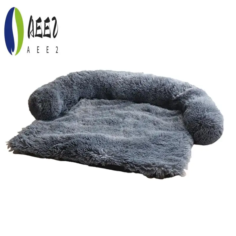 

AEE2-Dog Bed Soft Plush Dog Mat For Sofa Couch Pet Furniture Protector With Washable Cover , Blanket Cushion Kennel
