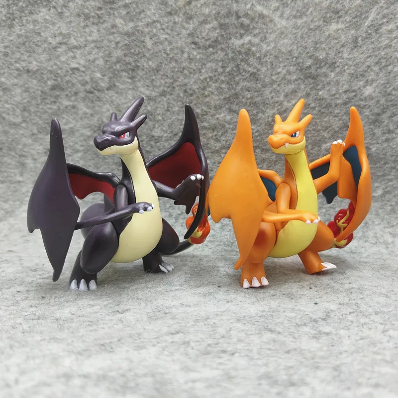 Pokemon Action Figure Mega Evolution Charizard Y Red Black PVC Doll Accessories Decoration Car Ornament Toy Kids Birthday Gift