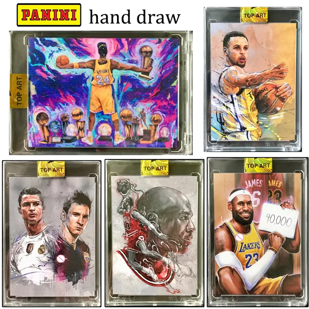 Panini Star Card DIY Card Cristiano Ronaldo Messi Jordan James Kobe Bryant Curry Hand-Drawn Collectible Card Holiday Gifts