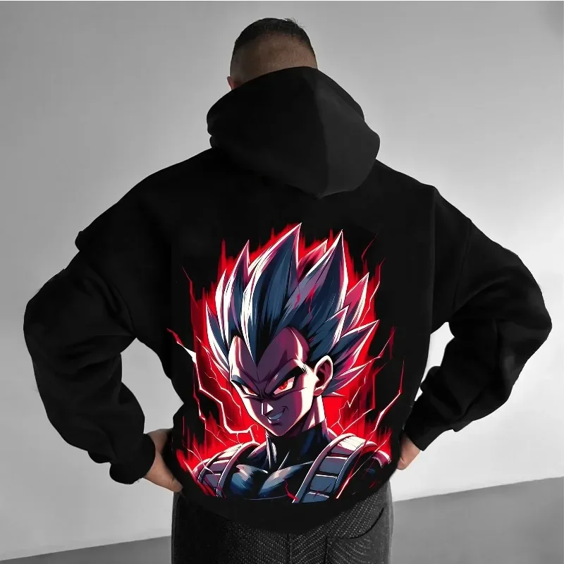 

Dragon Ball Trend Oversized Classic Animation Autumn Sports Comfortable Hoodie Hot Blood Trend Men's and Women's Hoodies Sweater