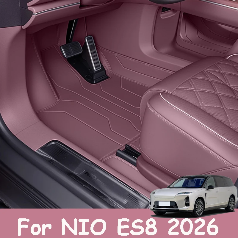 

For NIO ES8 2026 Car Foot Pad Fully Enclosed Anti Dirt Protection Interior Leather Material Decoration Accessories