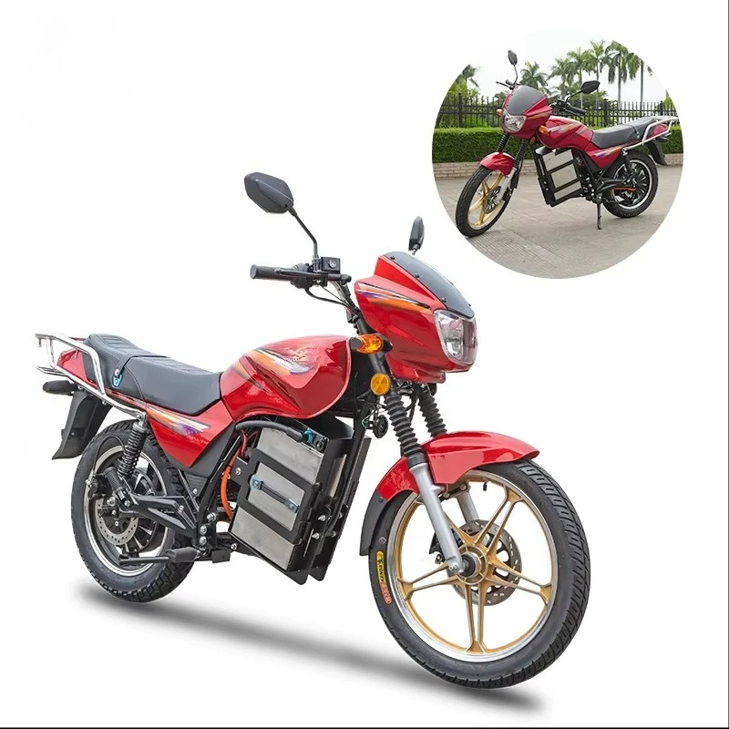72V High Power Electric Motorcycle Adult Customizable Energy Saving Street E-Motorbike for Delivery & Commuting