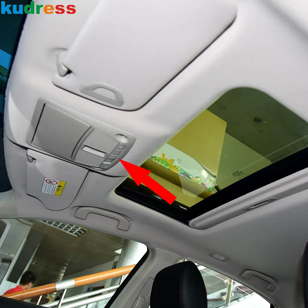 For Nissan Teana Altima 2016 2017 Matte Car Front Rear Roof Dome Reading Light Lamp Cover Trim Interior Mouldings Accessories