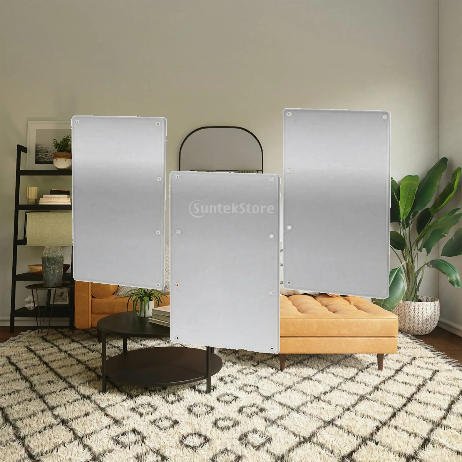 Heater Reflector Shield for Patio Gas Unit Aluminum Alloy 3 Way Adjustable Metal Surface Directs Heat to Guests Seated Nearby