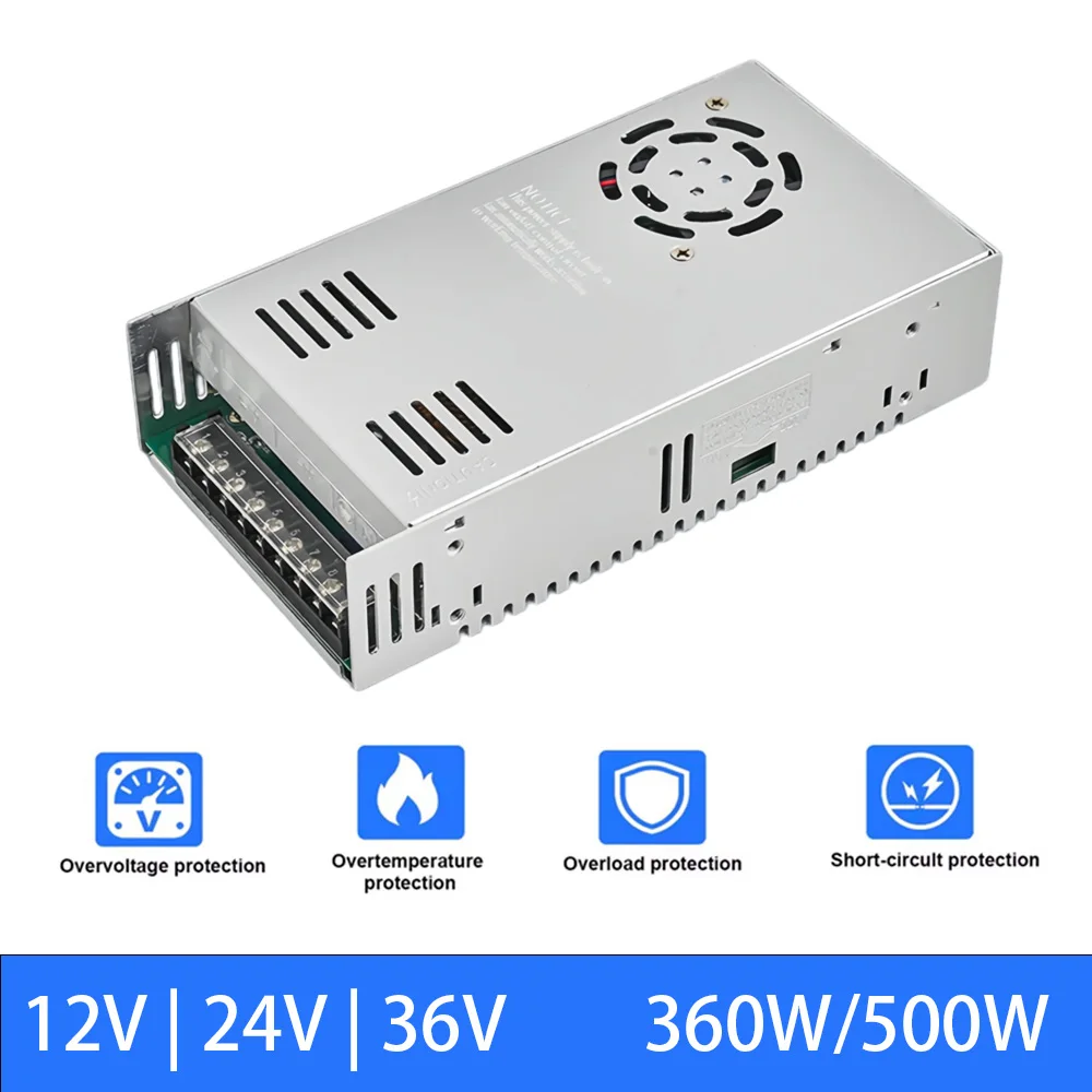 LED Strip Power Supply 12V 24V 36V Switching Power Supply Transformers with Power  360W 480W 500W Power Adapter