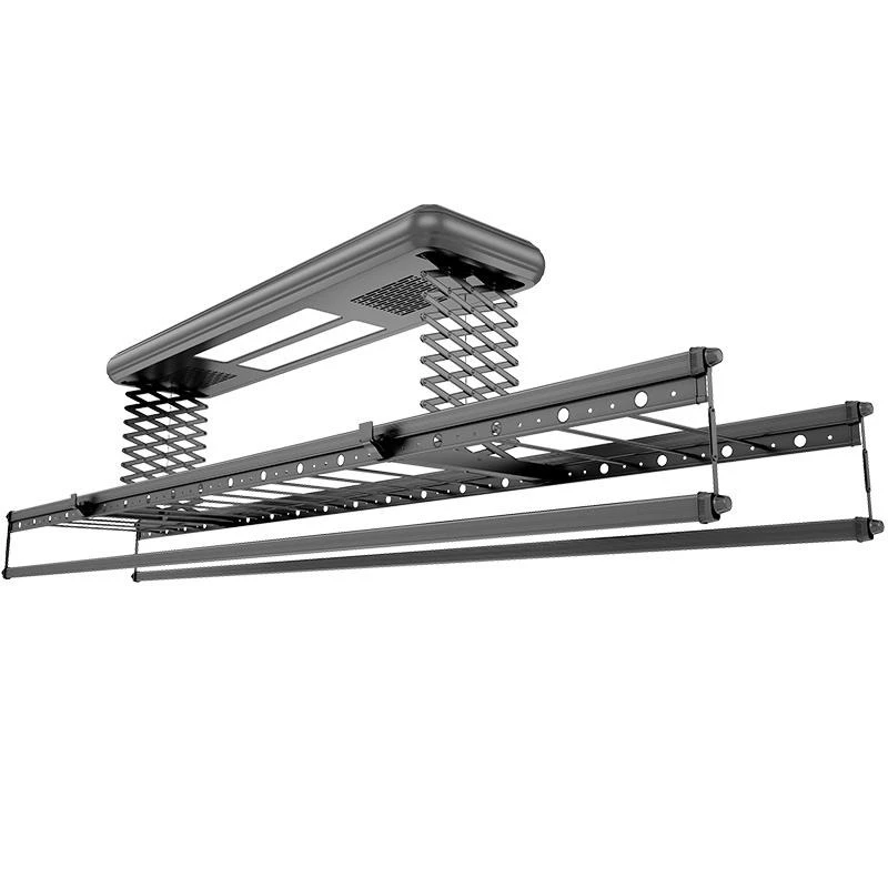

Electric drying rack drying automatic intelligent remote control lifting household balcony lengthened fixed straight rod