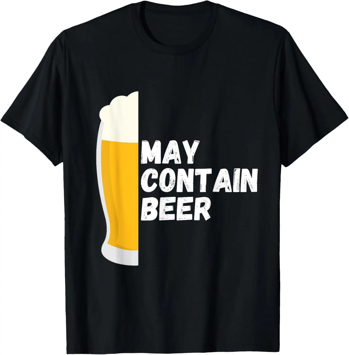 Mens May Contain Beer for funny Men T-Shirt