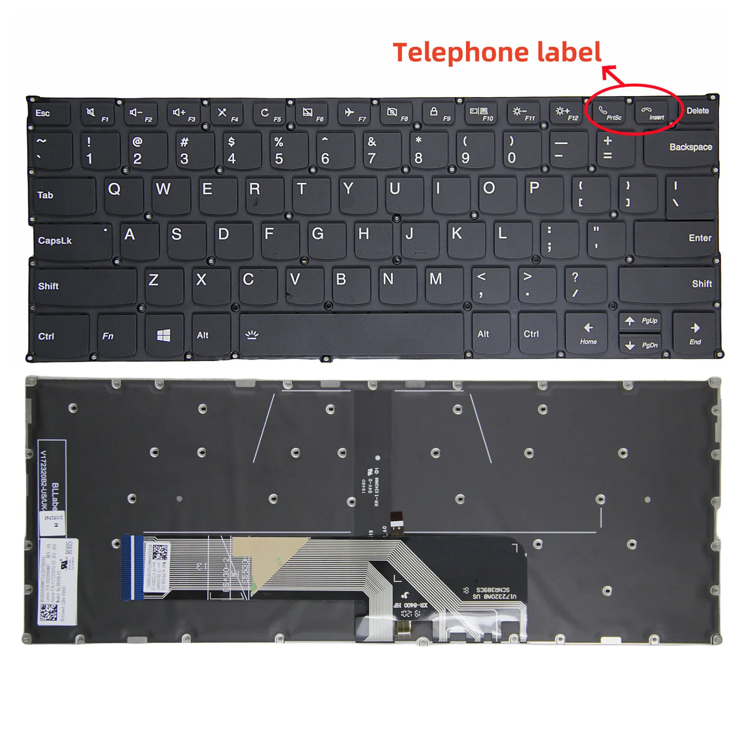 New Original For Lenovo Ideapad flex 6 14ikb AIR14IKB AIR13IWL Air15IKBR Air14IWL E4-IML K3-IWL E4-IIL K4E-IML K3-IML Keyboard