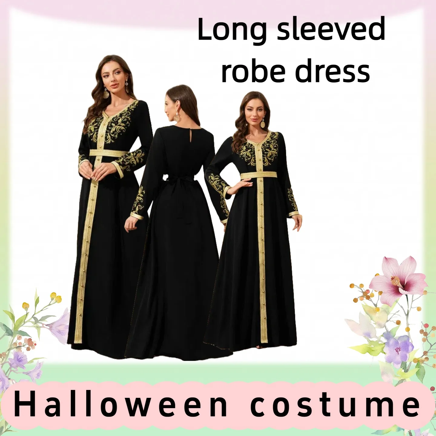 

Women's Long Robe Formal Evening Gown Maxi Dress for Proms Weddings Banquets Formal Events Evening Celebrations and Special