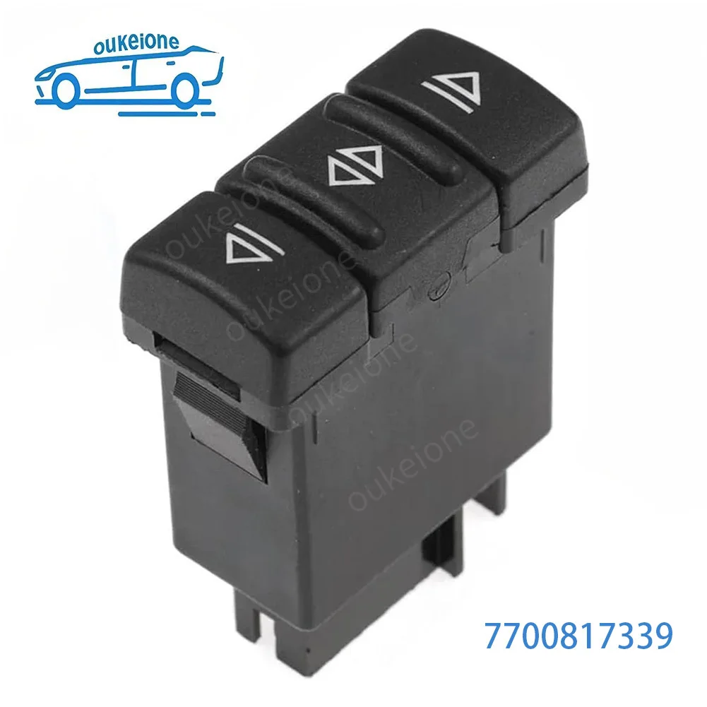 Botão de controle do elevador do interruptor da janela elétrica do lado do motorista para 1992-1996 renault r19 ii 2 cabriolet camada kasten 7700817339