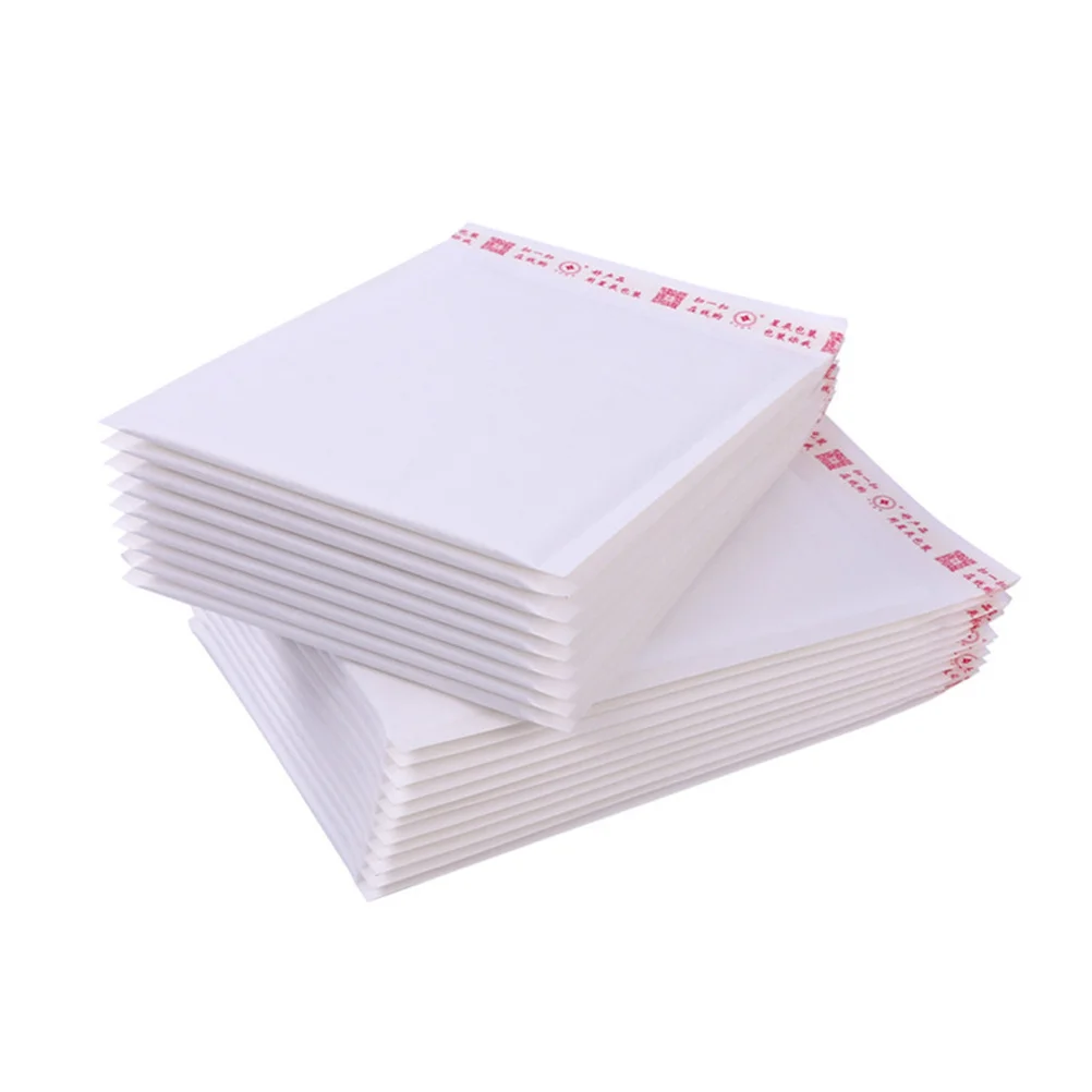 

Lightweight Bubble Padded Envelope 150x180 Mm White Kraft Mailing Bag with Shockproof Protection for Office School Home Use