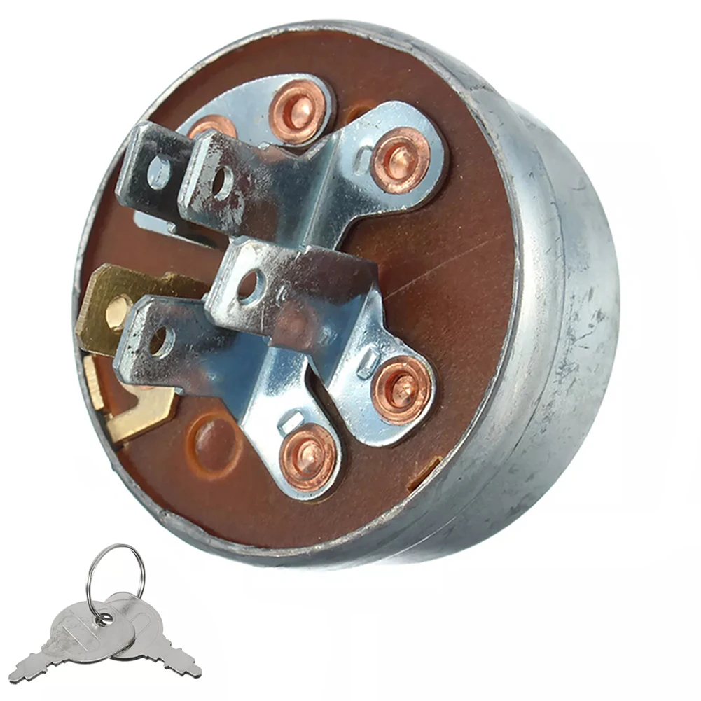 Starter Switch with 2 Keys Metal Lawn Mower Start Switch 5 Terminals for MTD 725-0267 925-0267 Tractor - view 6