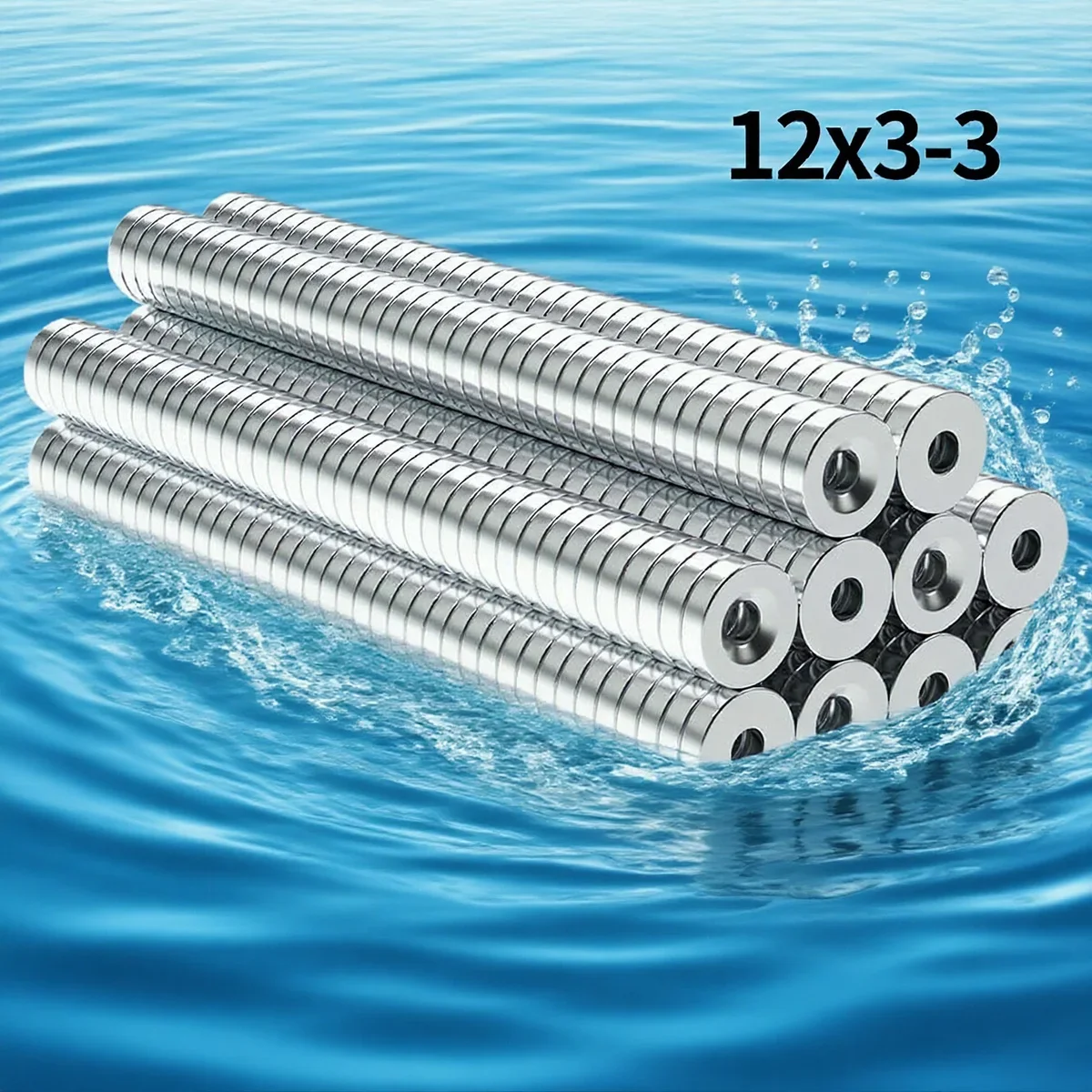 

12x3-3mm Decorative Magnets, for Refrigerator, Desktop, non-marking fixing, ideal for crafters, Practical & Daily Use