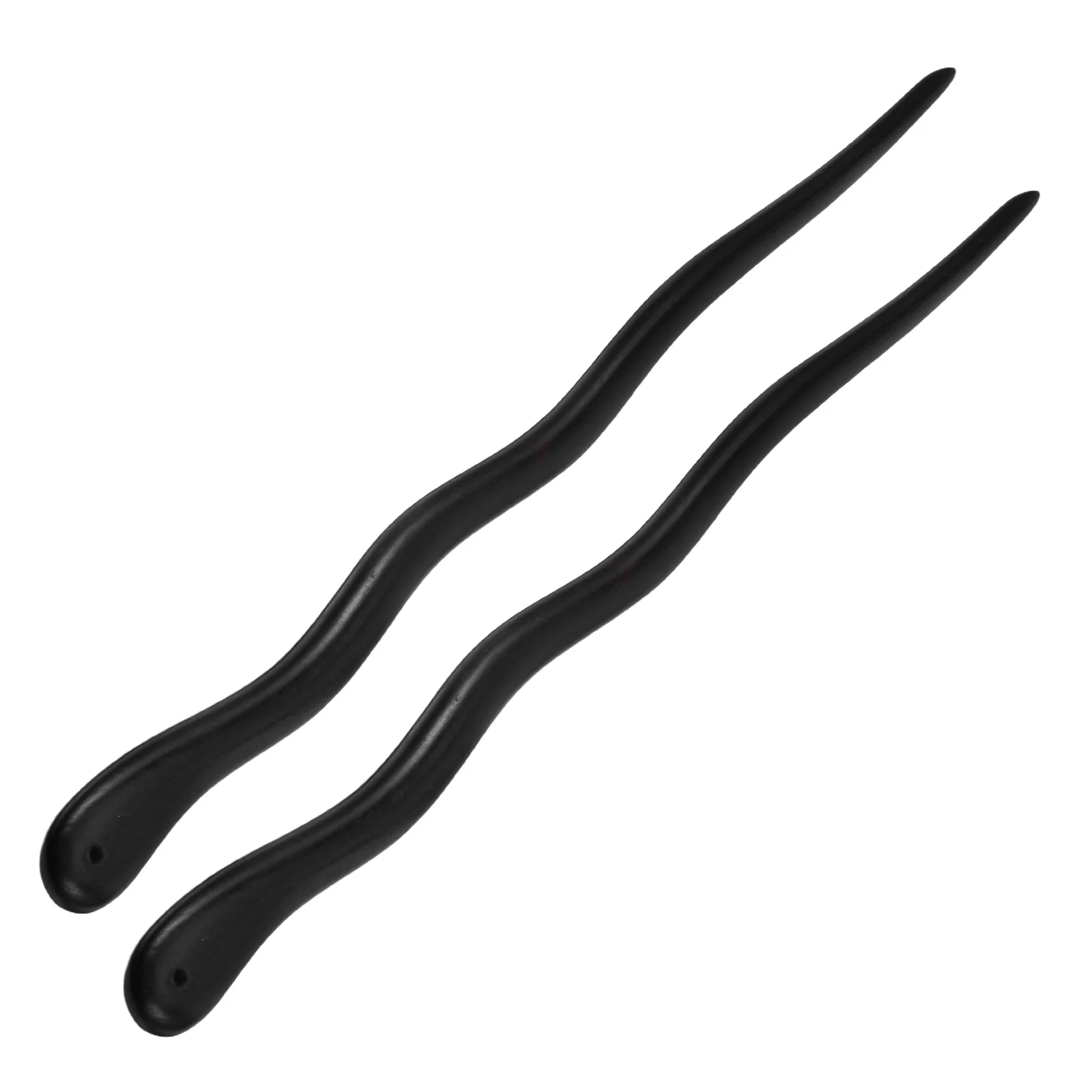 

2pcs Ebony Hairpins Smooth Shining DIY Fashion Hairstyle Women Wood Retro Decorative Vintage Chignon Hair Chopsticks