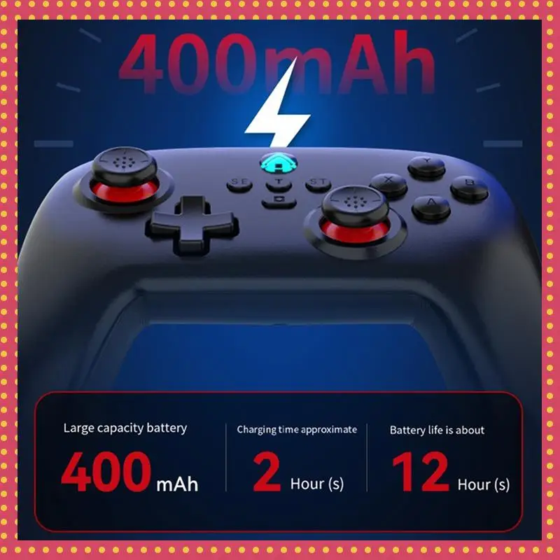 

Z02 Gamepad For Bluetooth Hall Joystick Somatosensory Continuous Hair Vibration For Android IOS Switch Gamepad Replacement