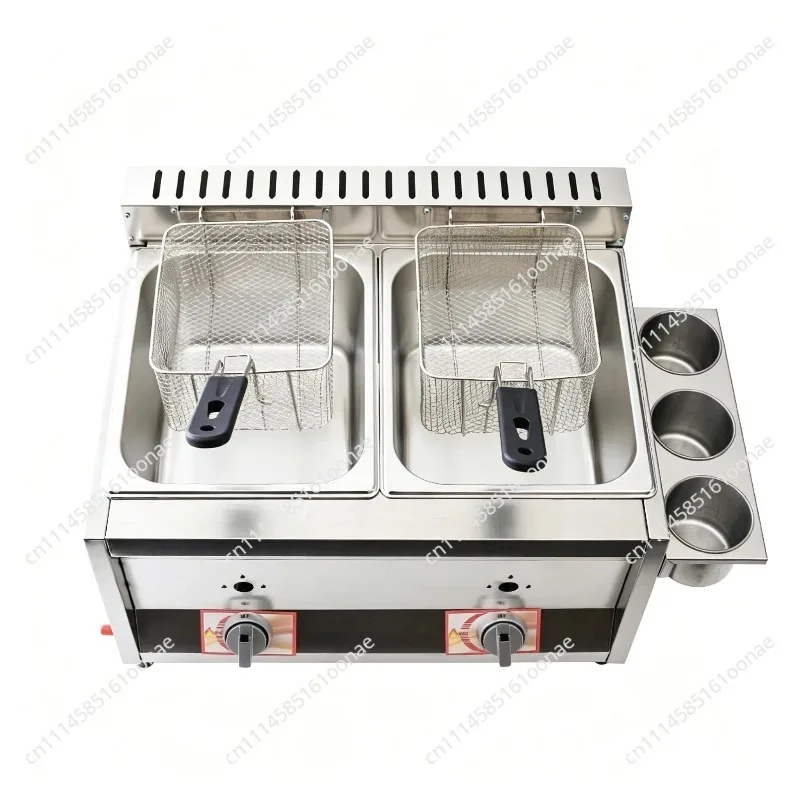 Gas fryer Commercial stall Fried skewers Equipment Fryer Fryer Fritters Machine French fries Fried chicken