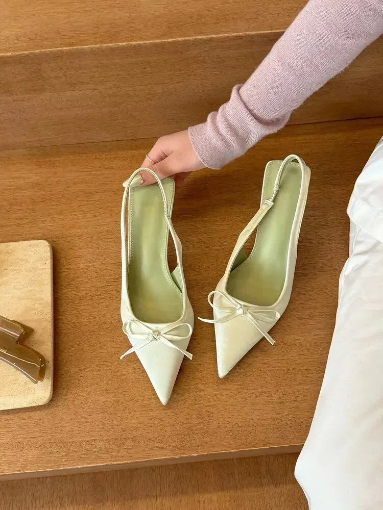 2026 Neue Slip-on High Heel Damen Sandalen Mode Schmetterlingsknoten Slingback Pumps Stripper Party Damensandalen – Detail 15