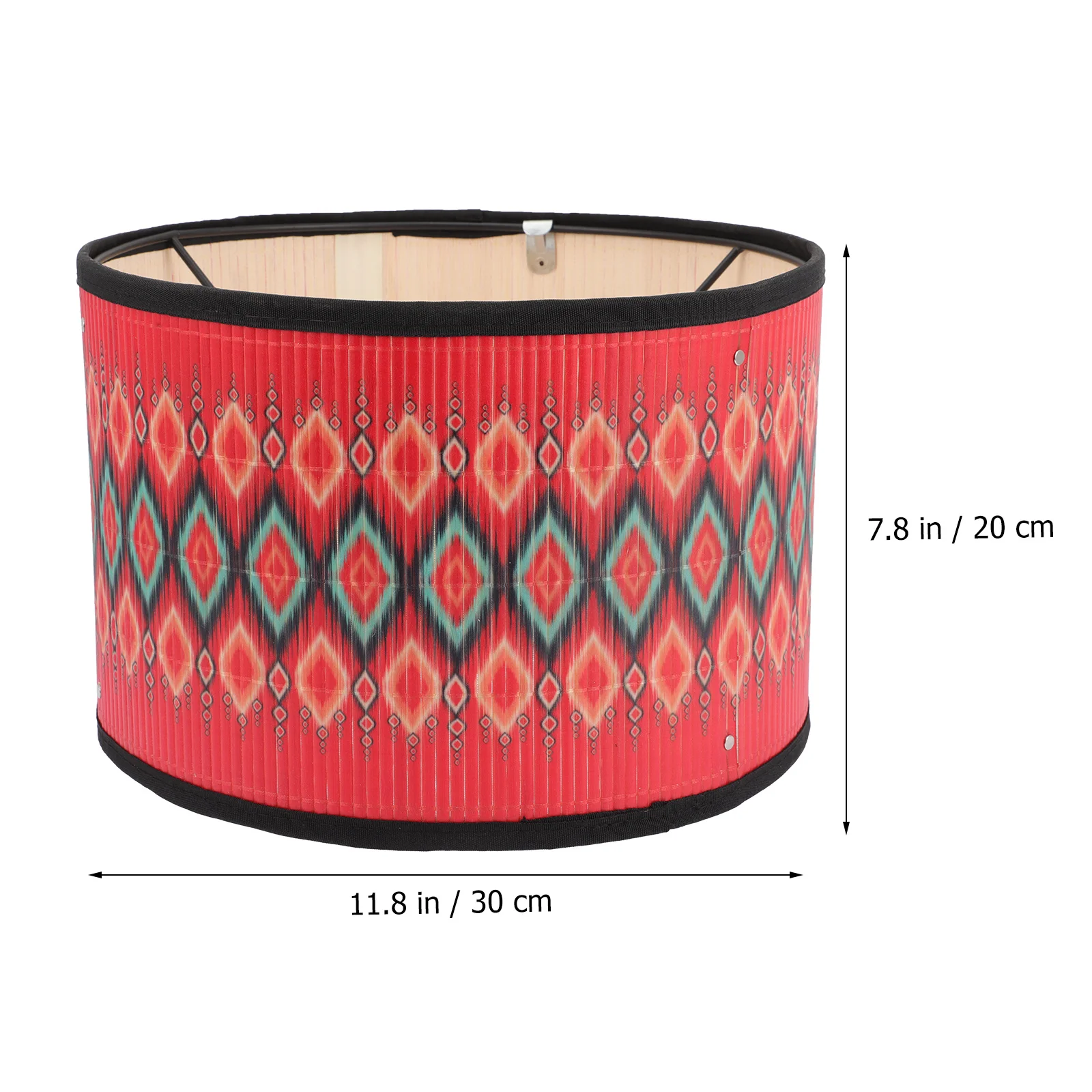 

Bamboo Lamp Shade Vintage Decorative Retro Pattern Ceiling Pendant Light Cover Soft Comfortable Glow Lamp Shade