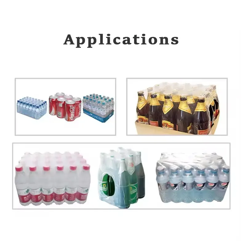 automatic shrink film wrapping machine shrink packaging machine heat tunnel shrink wrapp packing machine for carton water bottle