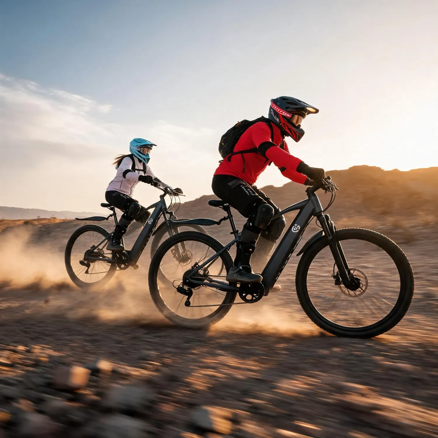 Wet Gravel Trail E-bike, 500W motor, 26 inch wheel, mechanical disc brake, pedal assist, removable battery, fast drainage brakes for slippery stones