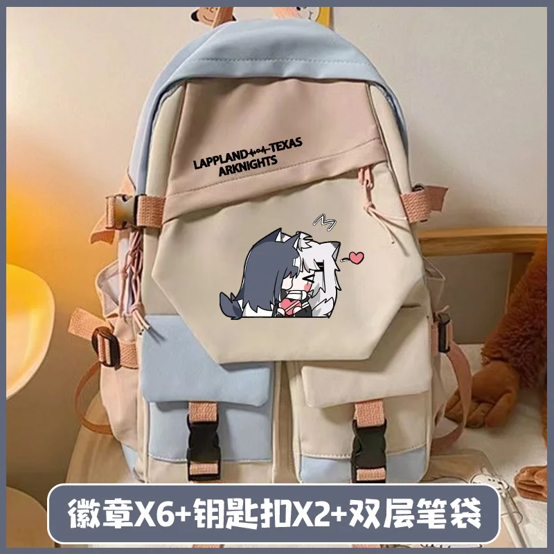 Tas punggung anak perempuan laki-laki, ransel sekolah kapasitas besar Mochilas Anime untuk anak laki-laki dan perempuan 46x30x15cm