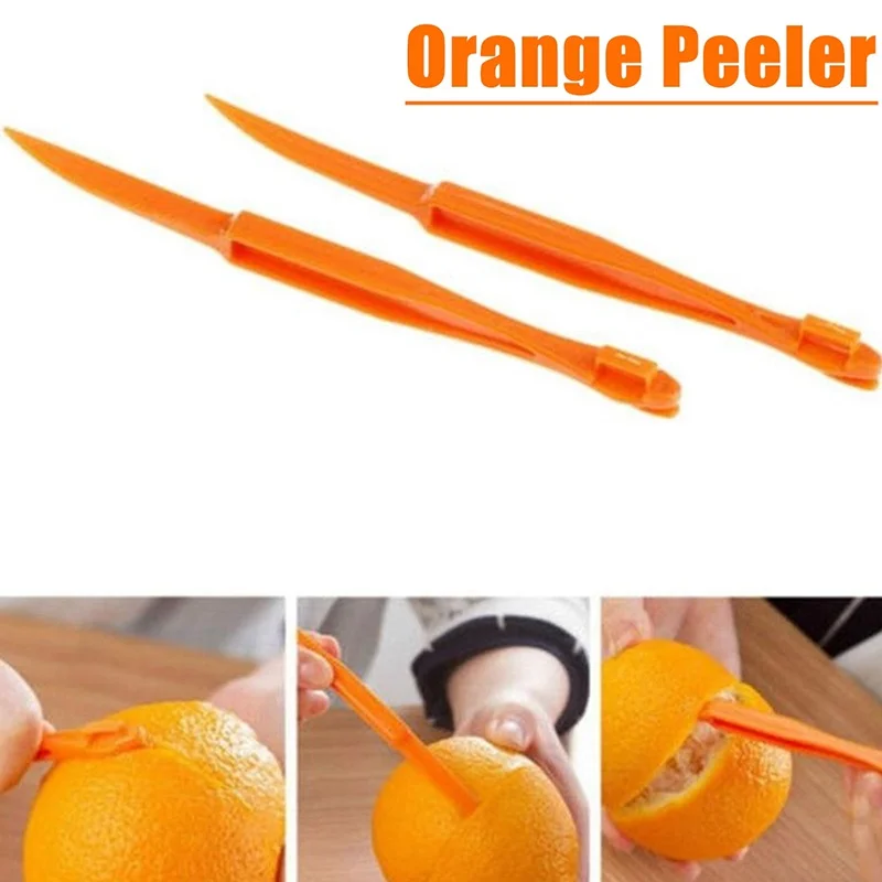 Portable Orange Peeler Plastic Citrus Peeling Knife Wire Stripper Peeling Tool Kitchen Tool