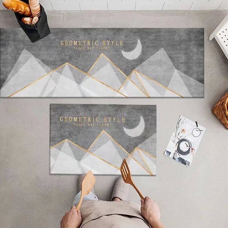 

Kitchen Diatom Mud Long Carpet Super Non-Slip Absorbent Bathroom Shower Floor Mat Door Mat Washable and Wipeable Floor Mat