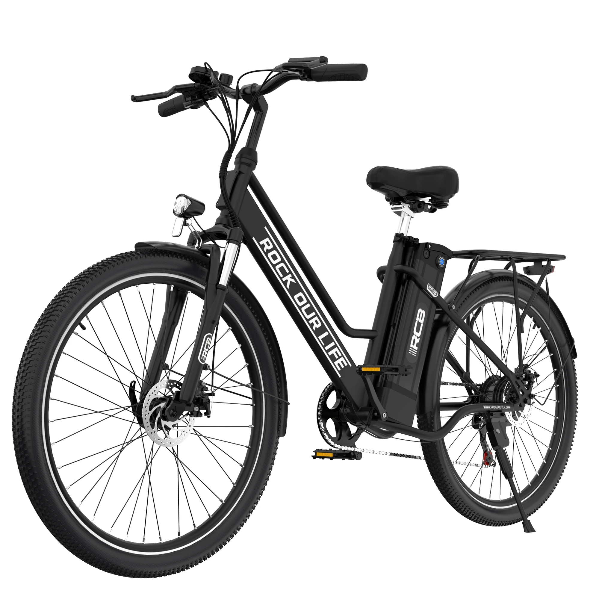 AliExpress RCB Electric Bike RK8S, 26" Electric Bike Adults, 36V 10.4Ah Removable Battery, 25km/h, 250W Motor, Range Up to 50KM, City Ebike