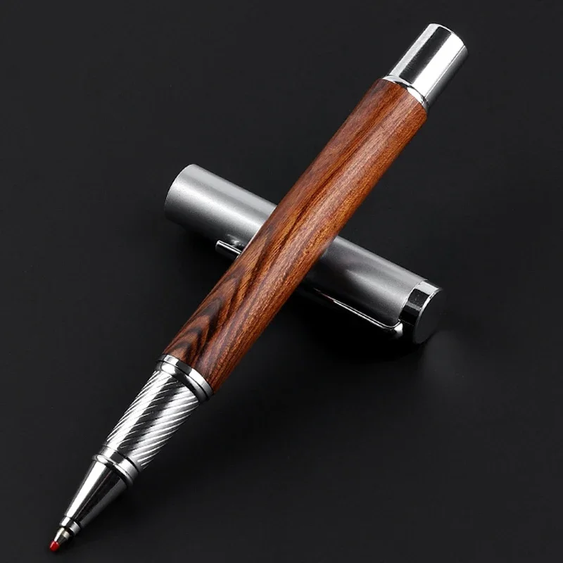 

New Luxury Ballpoint Pen Wood Metal Pen Writing Signing Gift Stationery Office Supplies Customized Logo
