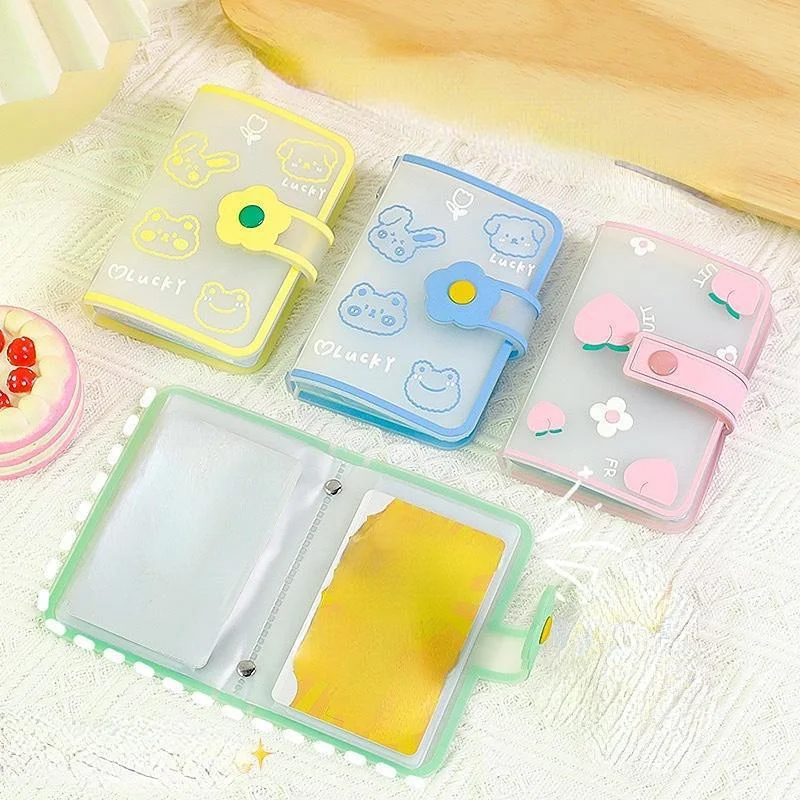 Card Book For Minimalists Multi Card Holder Compact Card Id Card Book Mini Photo Album Storage Tool Cute New Card Bag 카드지갑