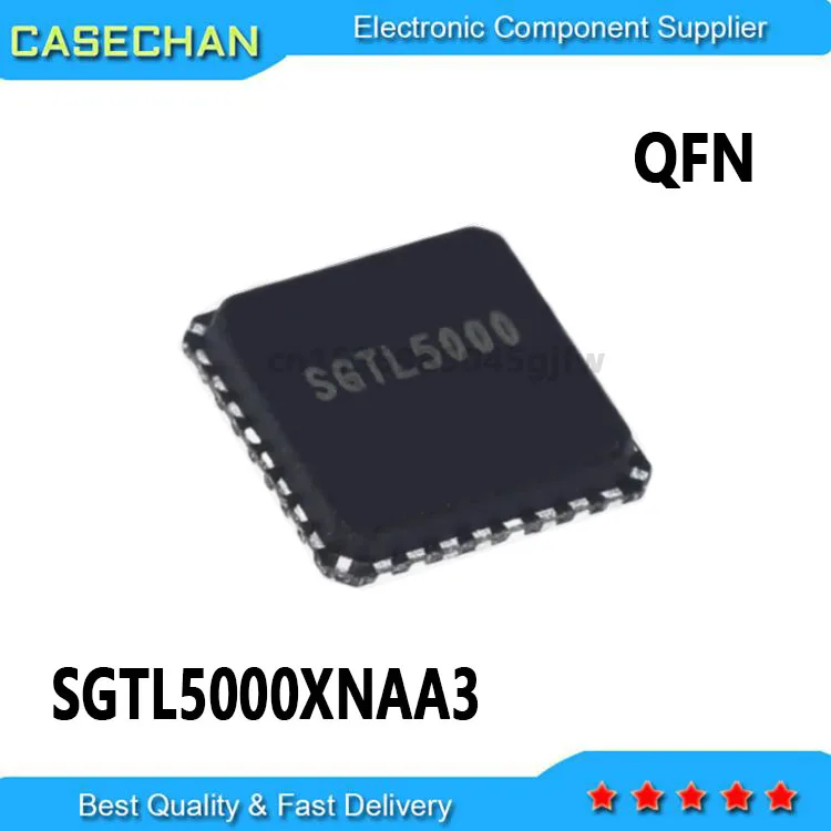 10PCS  SGTL5000XNAA3 SGTL5000  QFN-32