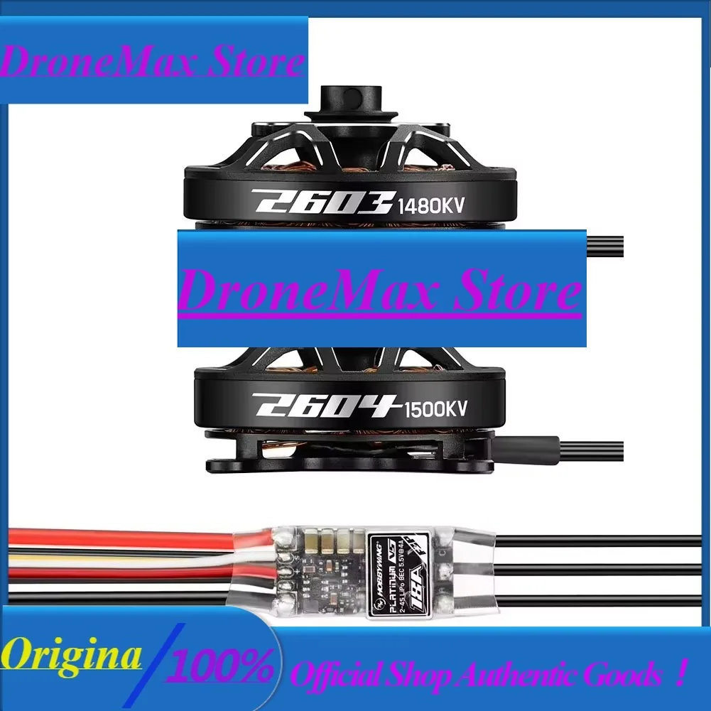 DroMaHobbywing Platinum Brushless Motor 2603SL 1480KV/1800KV 2604SL 1500KV/1900KV For F3P Electric Fixed Wing Aircraft
