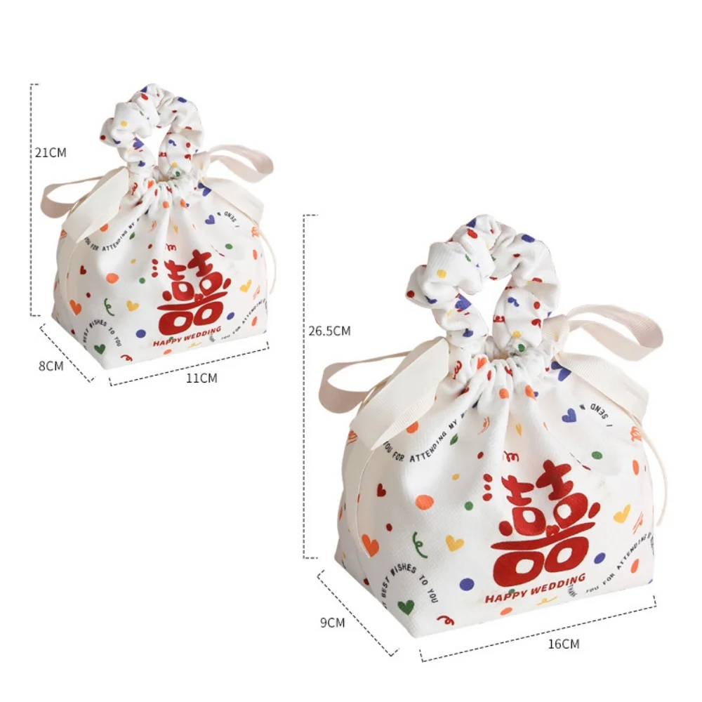 

Ручные свадебные сумки для конфет, упаковочная сумка для свадебных подарков, красочные точки с принтом, сумки для хранения конфет на шнурке, коробка для конфет, сумка для сувениров