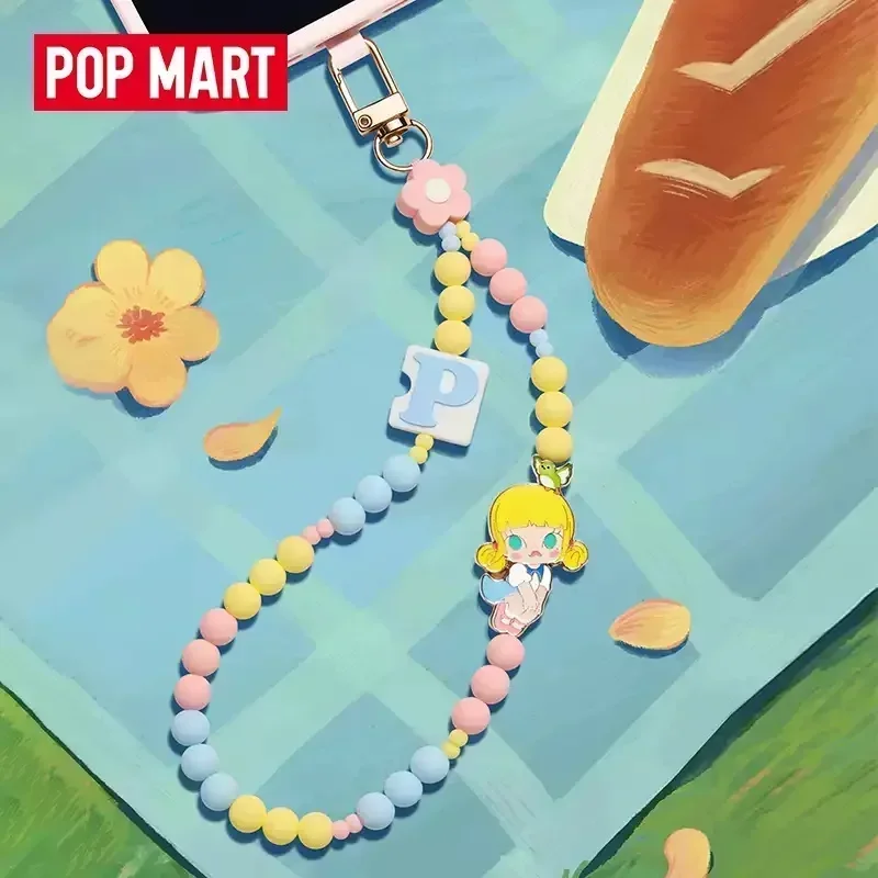 POPMART Hand In Hand Series Catena per cellulare Scatola misteriosa Scatola cieca Guess Bag Decorazione del desktop Modello carino Regalo Borsa cieca per ragazza
