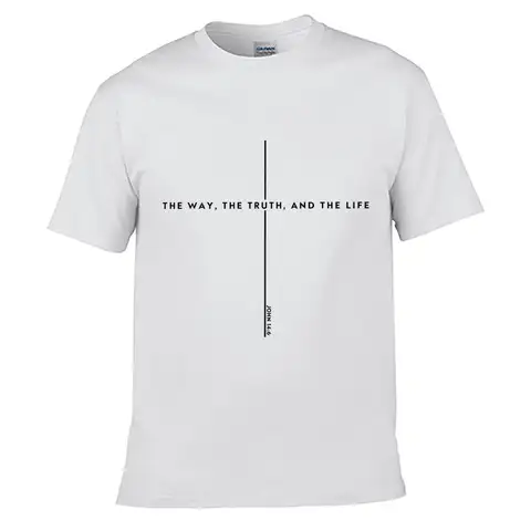 John Fourteen Six The Way The Truth And The Life Summer short-sleeved Loose Top