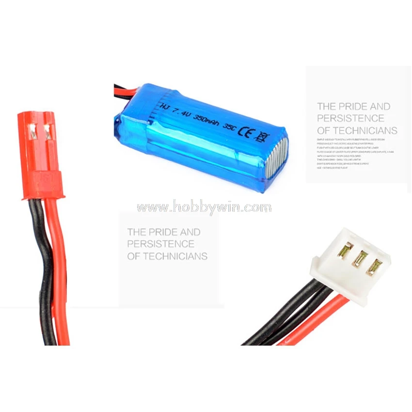 7.4V 2S 350mAh 35C LiPO battery JST plug for DLG1000 glider /TDS 130 series /ESKY 300 F300BL RC helicopter