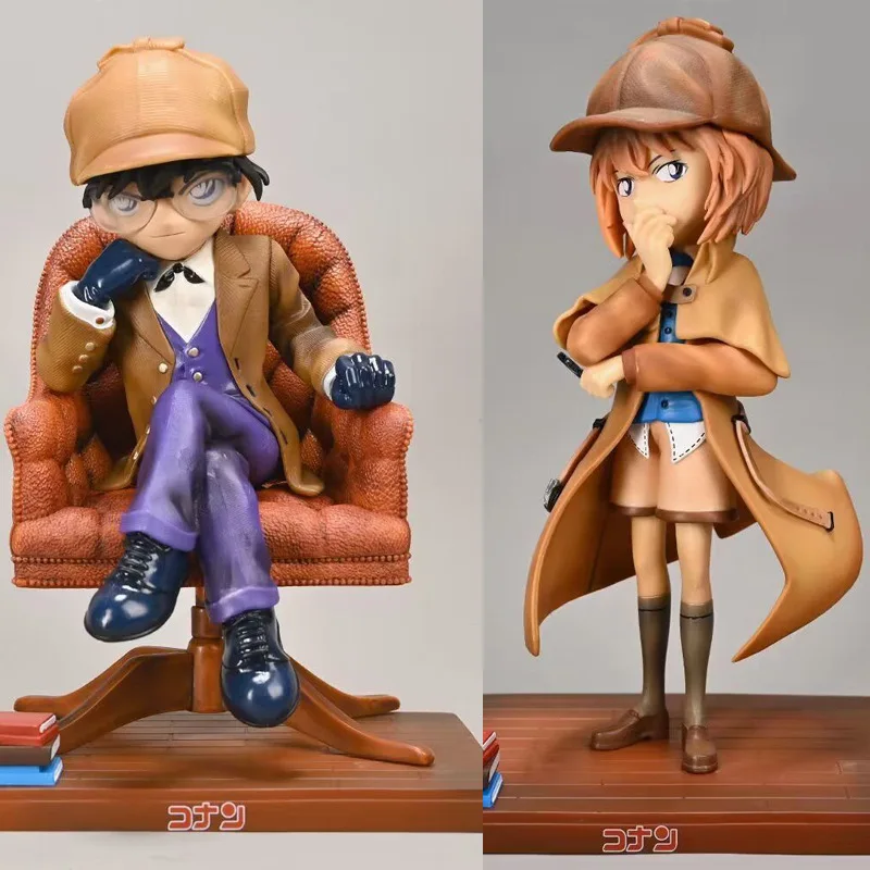 Anime Detective Conan Figure PVC Edogawa Konan Haibara Ai Action Figure Collection Model Doll Toy Figurine For Kid Birthday Gift